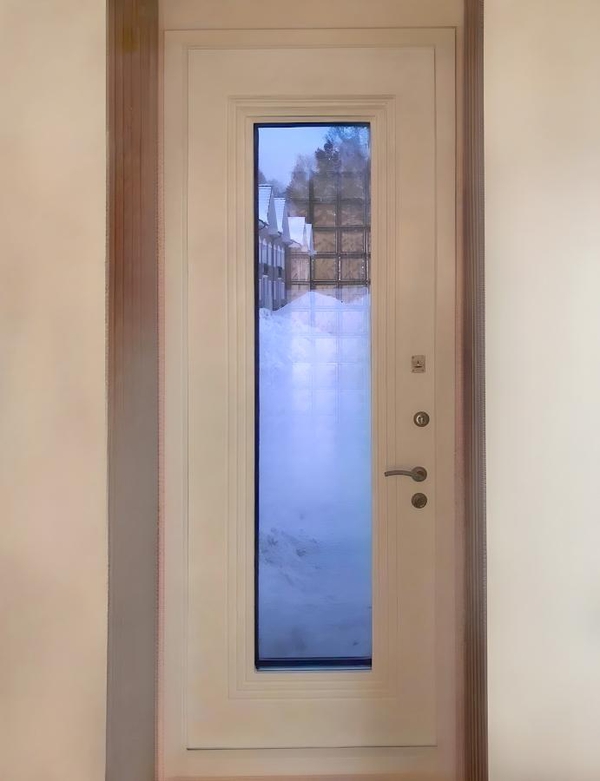 Остекленная дверь, фото с объекта