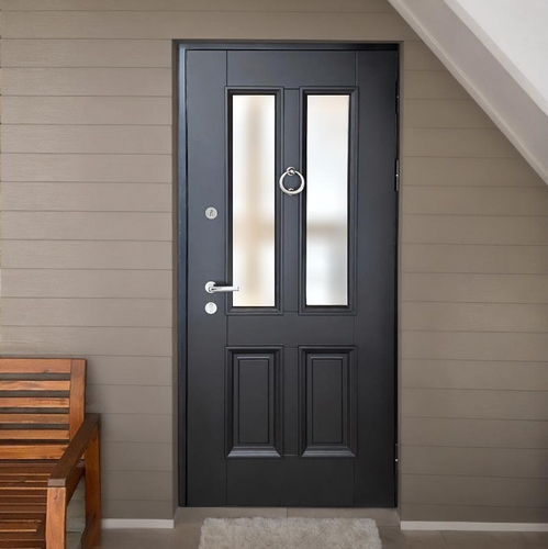 С двумя стеклами и кнокером