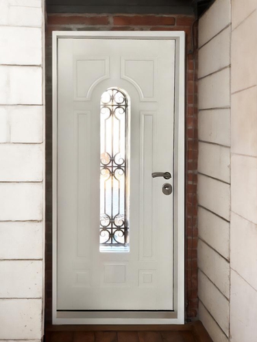 Термодверь с узким стеклом