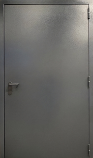 Однопольная огнеустойчивая дверь EI-60 с порошковой покраской Однопольная огнеустойчивая дверь EI-60 с порошковой покраской