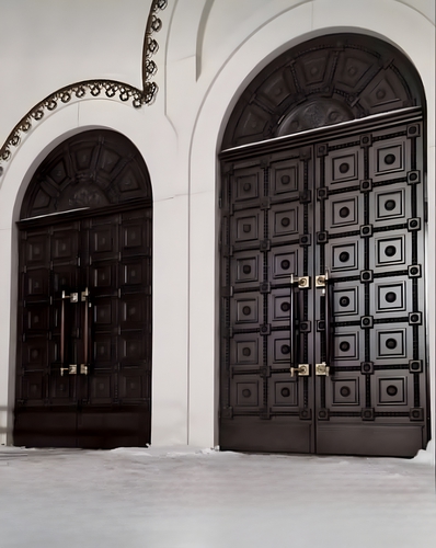 Арочные парадные двери
